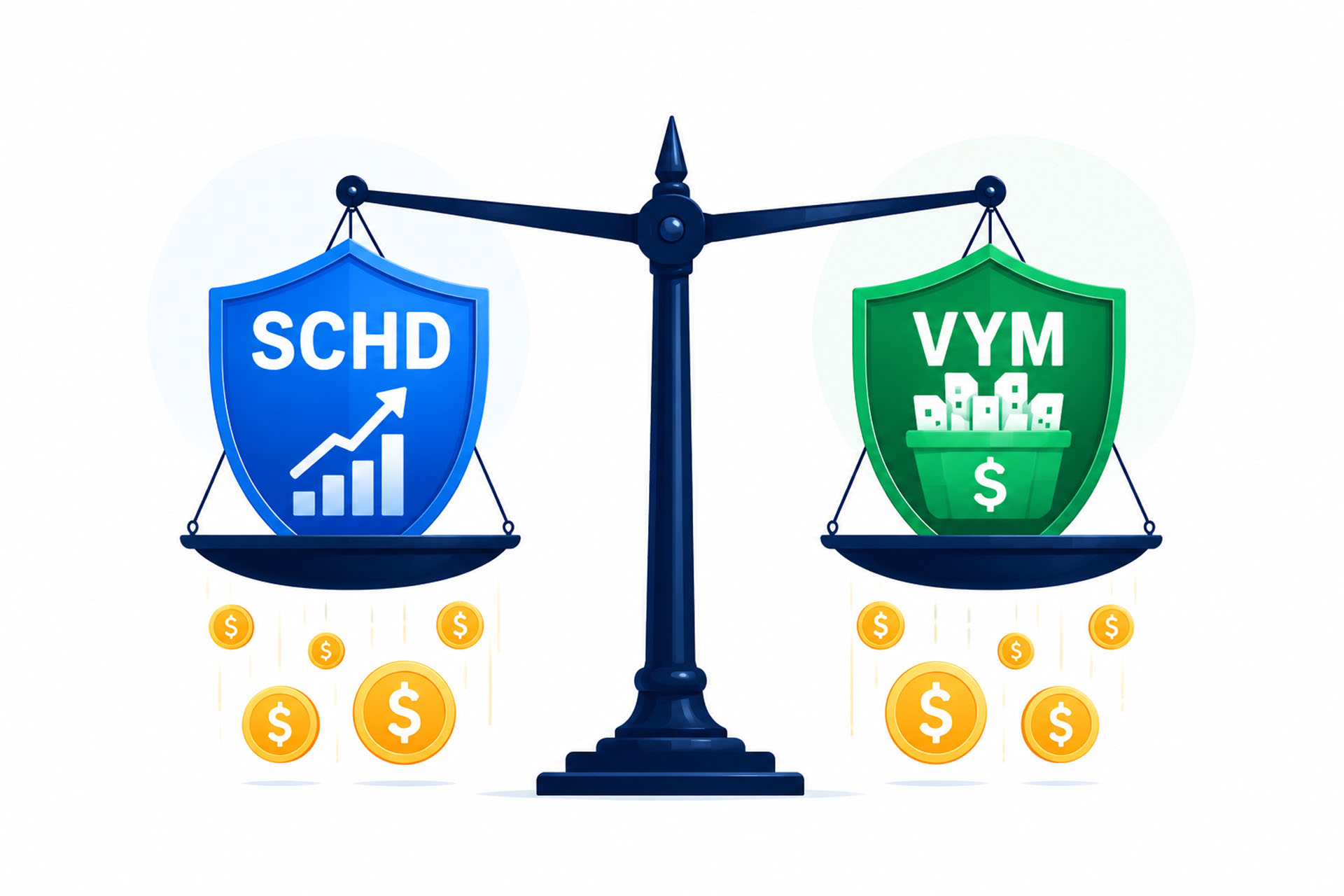 SCHD vs VYM best high-dividend ETF comparison 2026