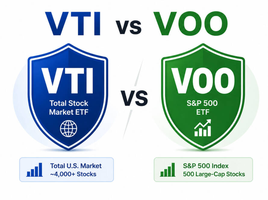 VTI vs VOO Vanguard ETF comparison for buy-and-hold investors in 2026