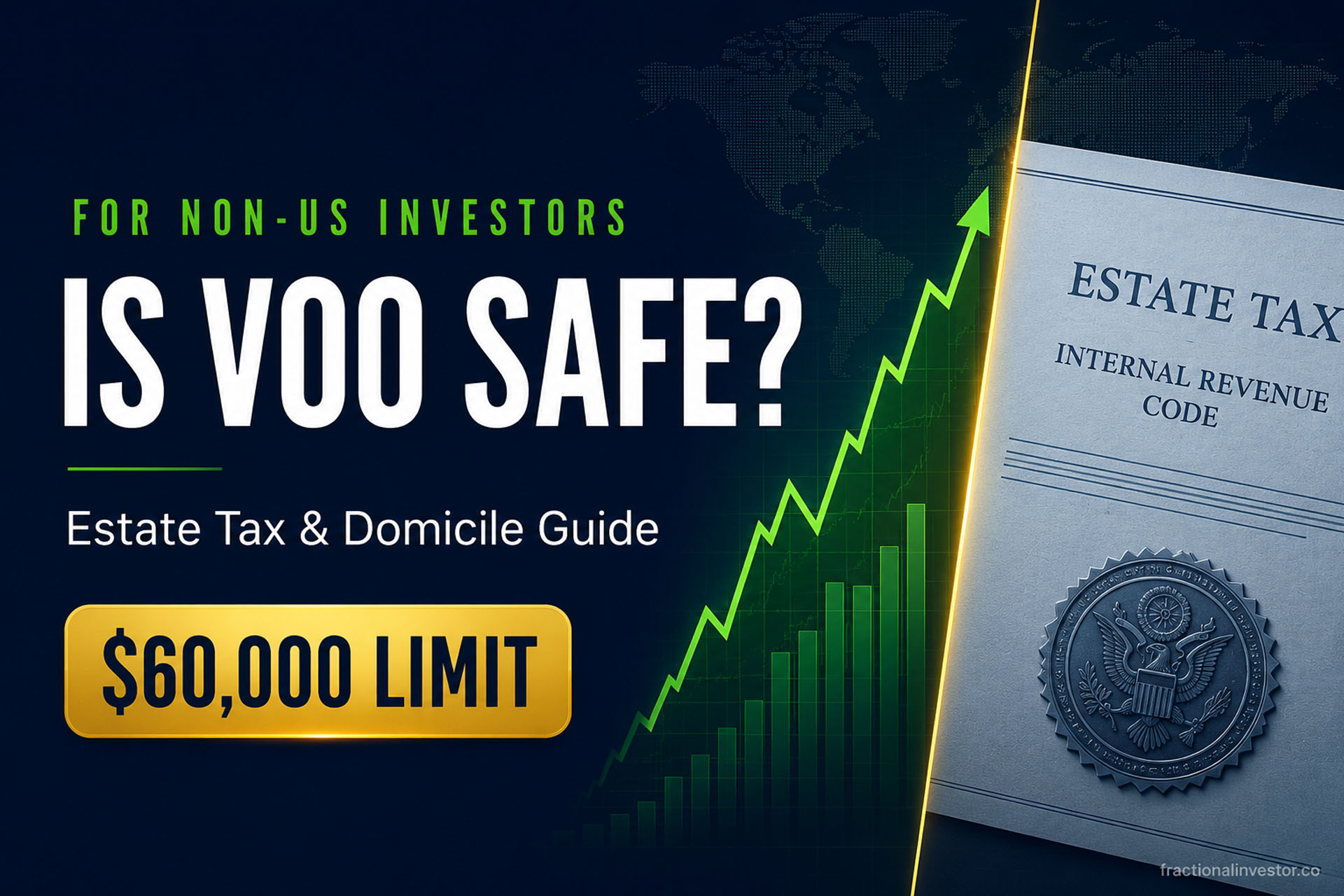 VOO estate tax guide showing US and international ETF domicile split for non-US investors